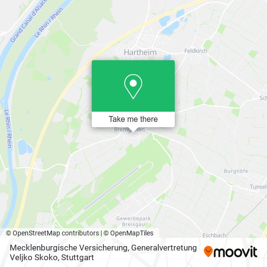 Mecklenburgische Versicherung, Generalvertretung Veljko Skoko map