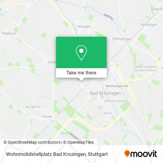 Карта Wohnmobilstellplatz Bad Krozingen