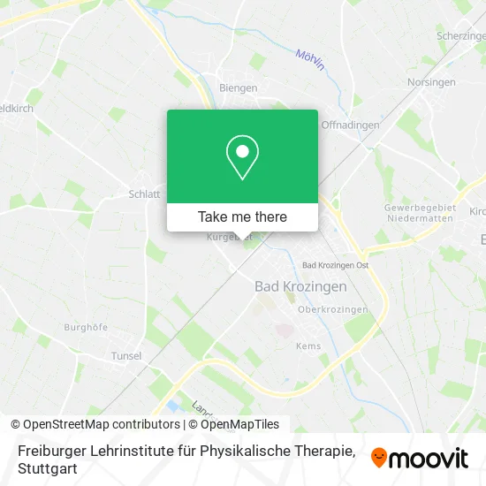 Карта Freiburger Lehrinstitute für Physikalische Therapie