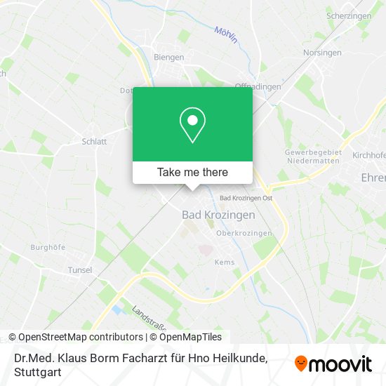 Dr.Med. Klaus Borm Facharzt für Hno Heilkunde map
