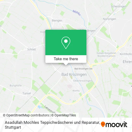 Карта Asadullah Mochles Teppichwãscherei und Reparatur