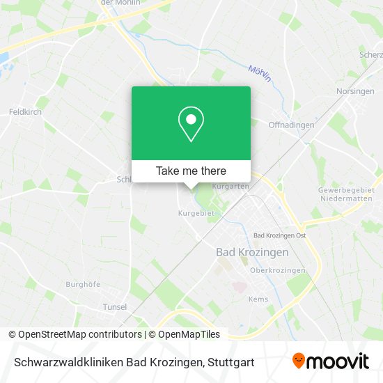 Schwarzwaldkliniken Bad Krozingen map