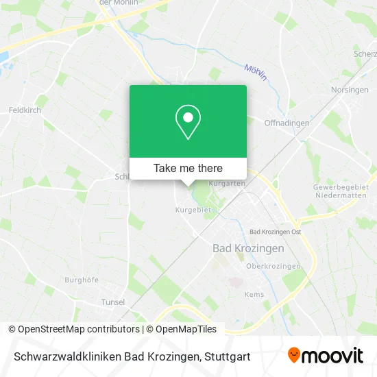 Карта Schwarzwaldkliniken Bad Krozingen
