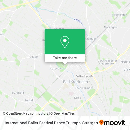 International Ballet Festival Dance Triumph map