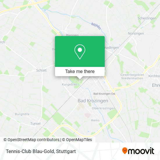 Tennis-Club Blau-Gold map