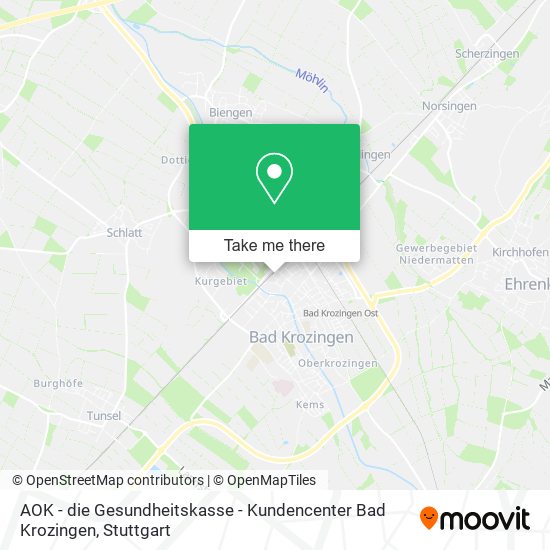 AOK - die Gesundheitskasse - Kundencenter Bad Krozingen map