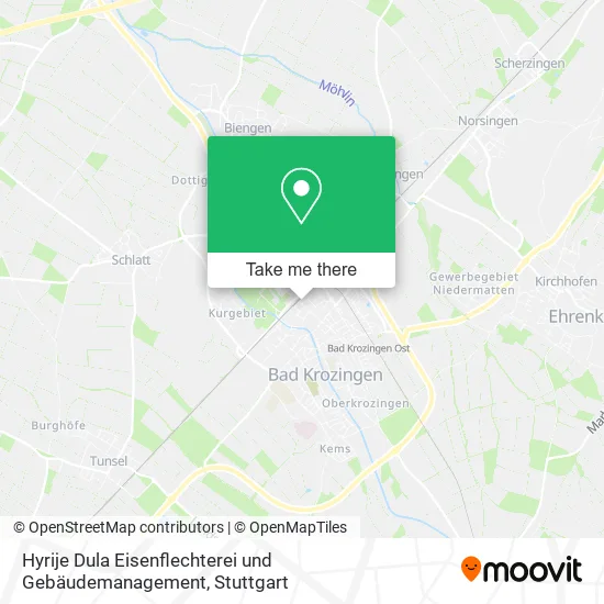Карта Hyrije Dula Eisenflechterei und Gebäudemanagement