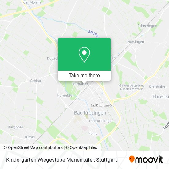 Kindergarten Wiegestube Marienkäfer map