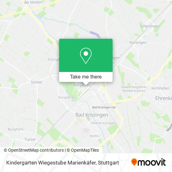 Карта Kindergarten Wiegestube Marienkäfer