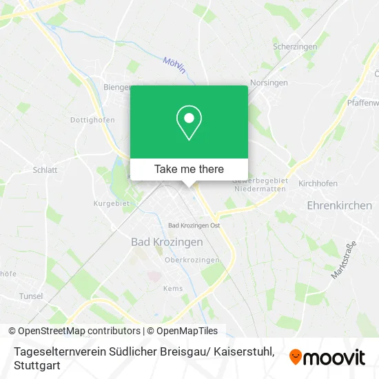 Карта Tageselternverein Südlicher Breisgau/ Kaiserstuhl