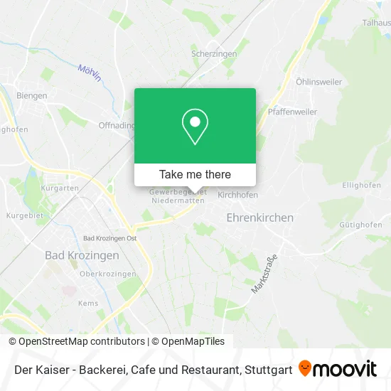 Карта Der Kaiser - Backerei, Cafe und Restaurant