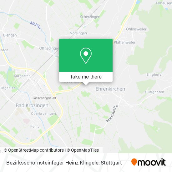 Bezirksschornsteinfeger Heinz Klingele map