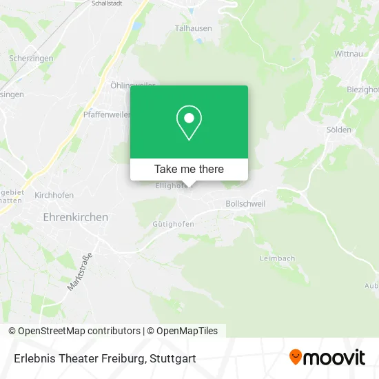 Карта Erlebnis Theater Freiburg