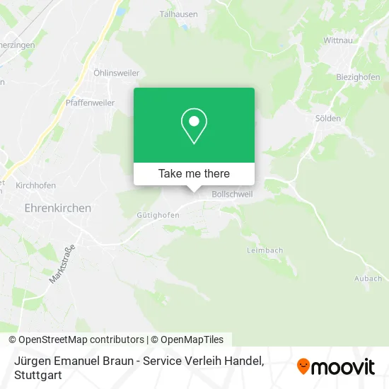 Карта Jürgen Emanuel Braun - Service Verleih Handel