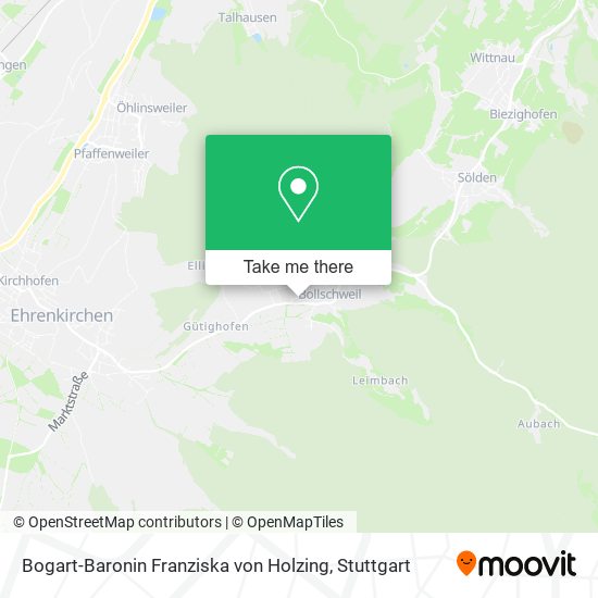 Bogart-Baronin Franziska von Holzing map