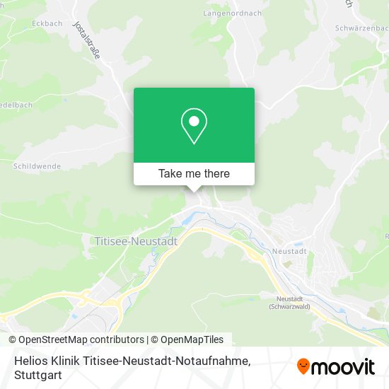 Helios Klinik Titisee-Neustadt-Notaufnahme map