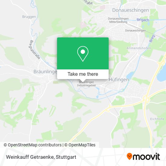 Карта Weinkauff Getraenke