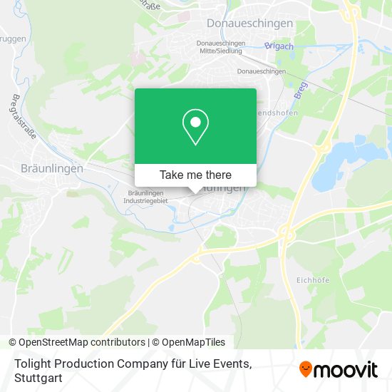 Tolight Production Company für Live Events map