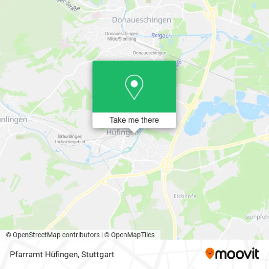 Карта Pfarramt Hüfingen