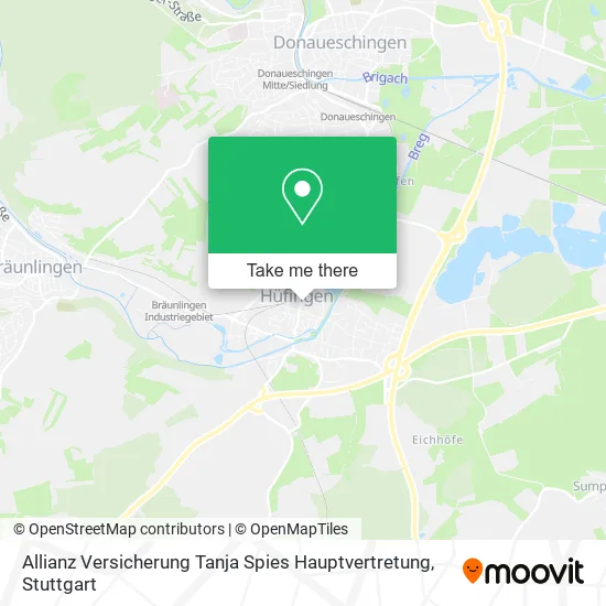 Карта Allianz Versicherung Tanja Spies Hauptvertretung