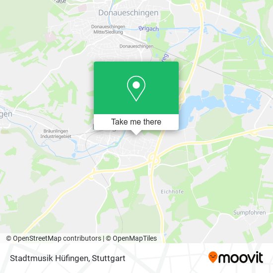 Stadtmusik Hüfingen map