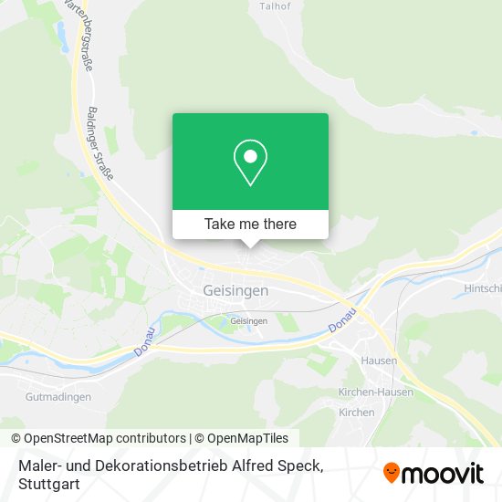 Maler- und Dekorationsbetrieb Alfred Speck map