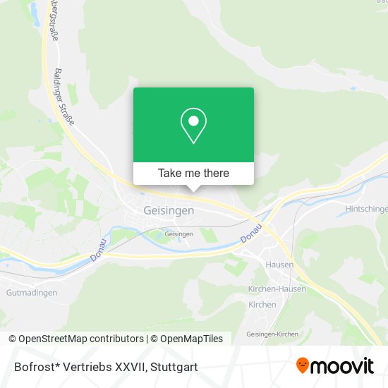 Bofrost* Vertriebs XXVII map