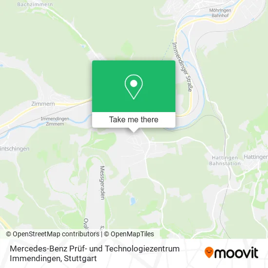 Карта Mercedes-Benz Prüf- und Technologiezentrum Immendingen
