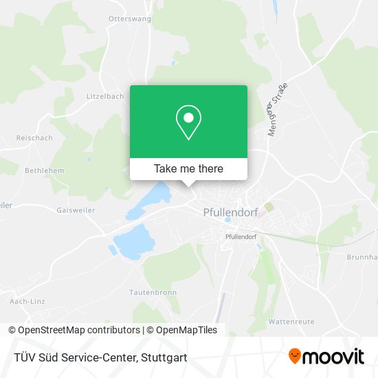 TÜV Süd Service-Center map
