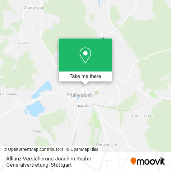 Карта Allianz Versicherung Joachim Raabe Generalvertretung