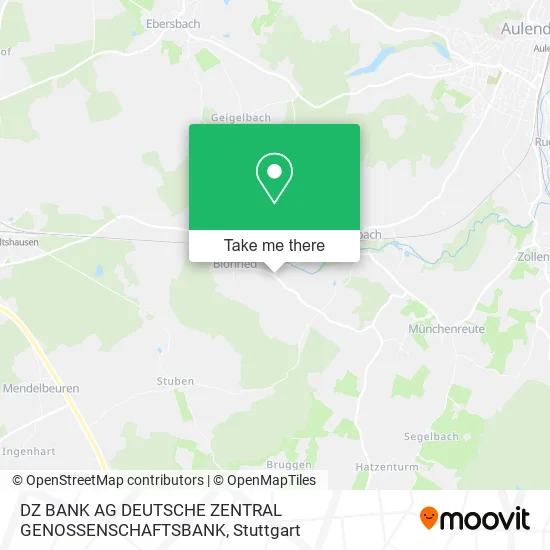 Карта DZ BANK AG DEUTSCHE ZENTRAL GENOSSENSCHAFTSBANK