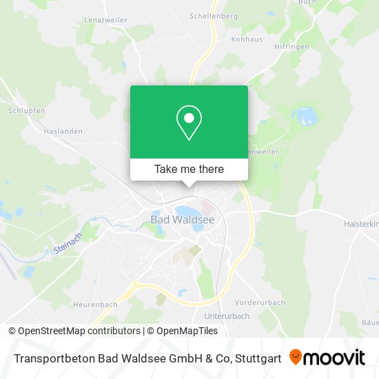 Transportbeton Bad Waldsee GmbH & Co map