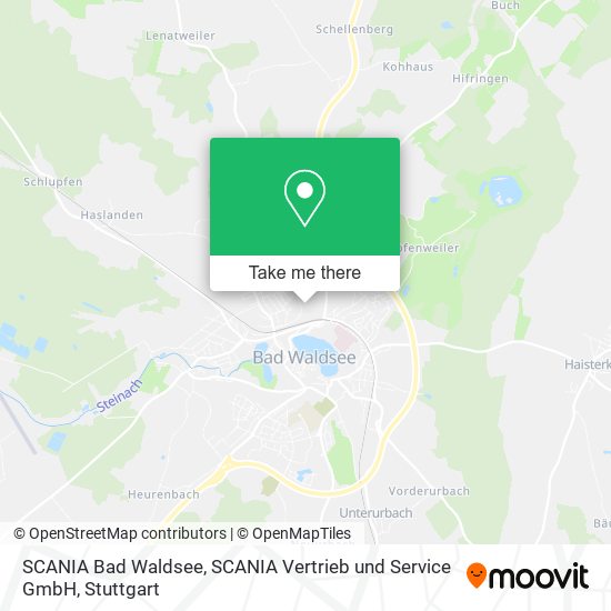 SCANIA Bad Waldsee, SCANIA Vertrieb und Service GmbH map