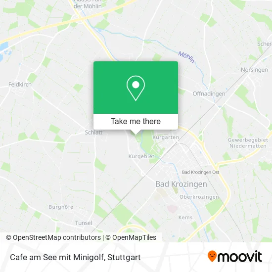 Карта Cafe am See mit Minigolf
