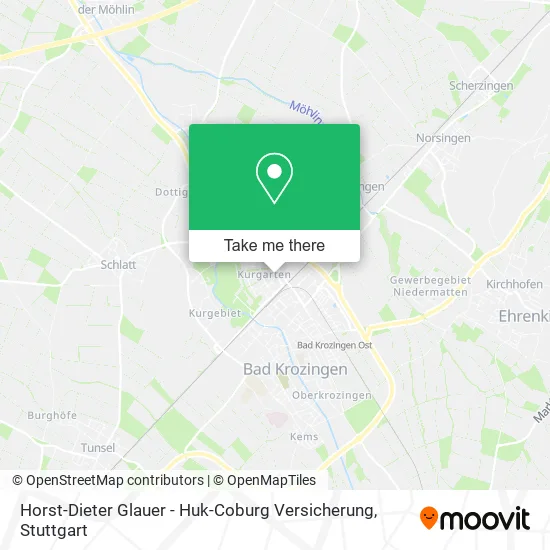 Карта Horst-Dieter Glauer - Huk-Coburg Versicherung