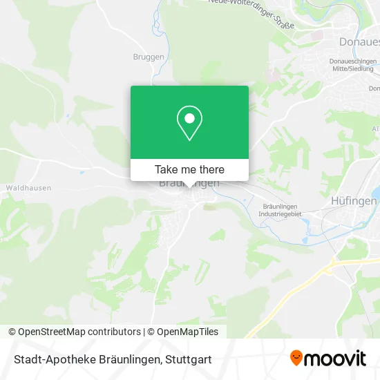 Карта Stadt-Apotheke Bräunlingen