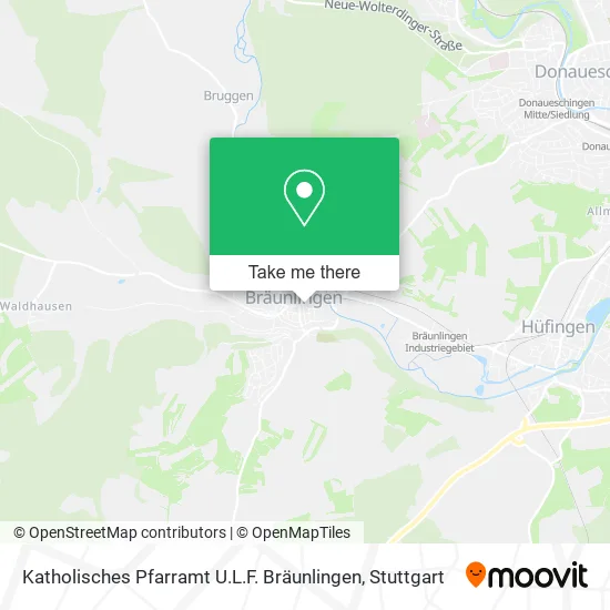 Карта Katholisches Pfarramt U.L.F. Bräunlingen