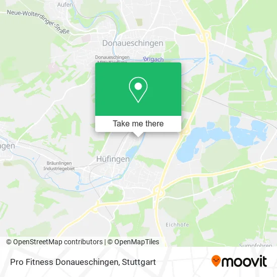 Карта Pro Fitness Donaueschingen