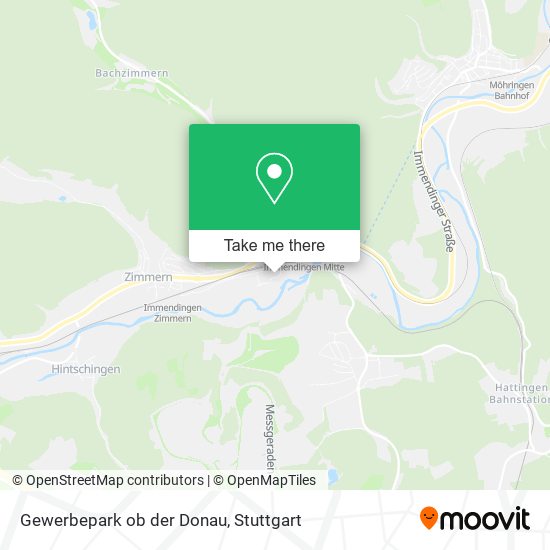 Gewerbepark ob der Donau map