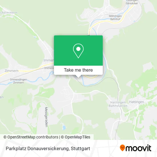 Карта Parkplatz Donauversickerung
