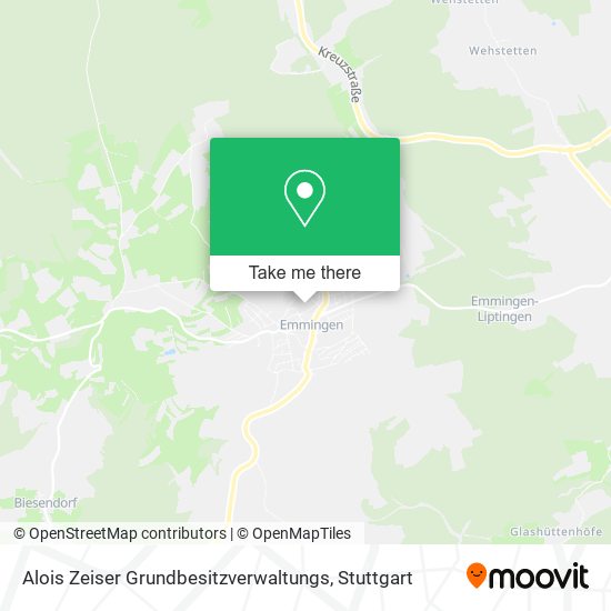 Alois Zeiser Grundbesitzverwaltungs map