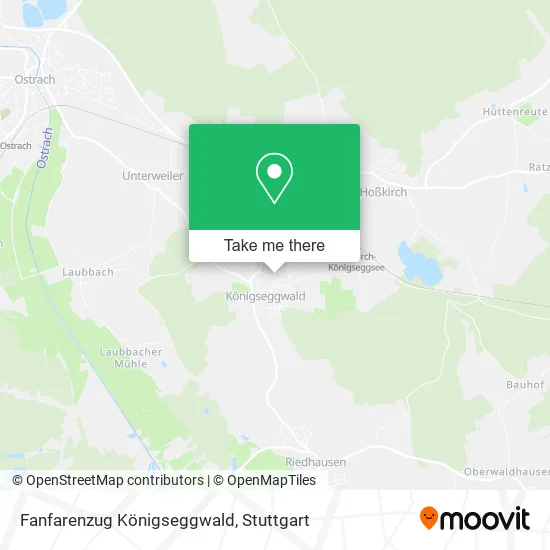 Карта Fanfarenzug Königseggwald
