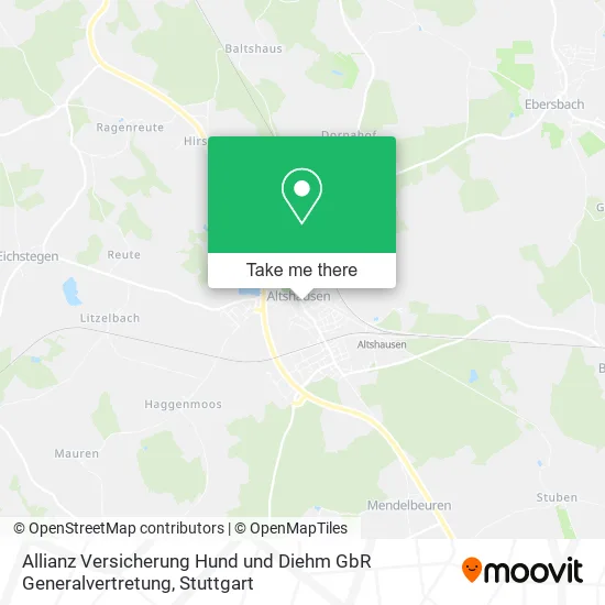 Карта Allianz Versicherung Hund und Diehm GbR Generalvertretung