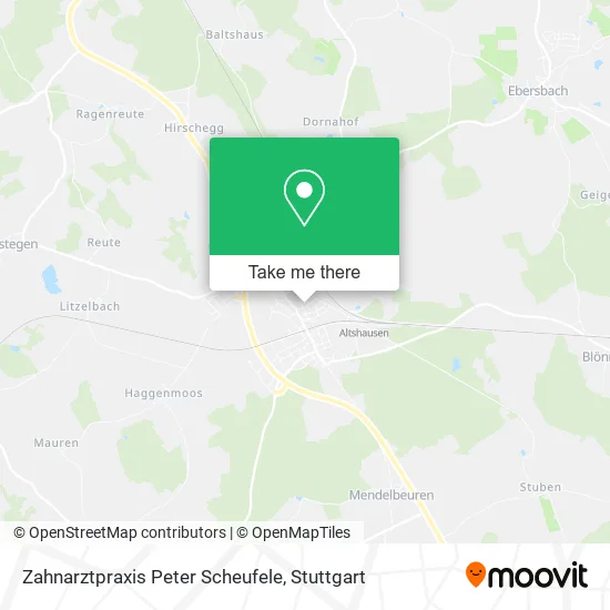 Zahnarztpraxis Peter Scheufele map