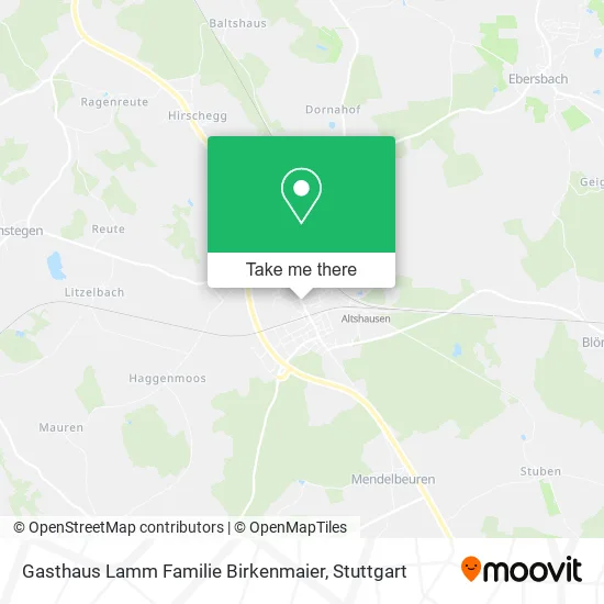Карта Gasthaus Lamm Familie Birkenmaier