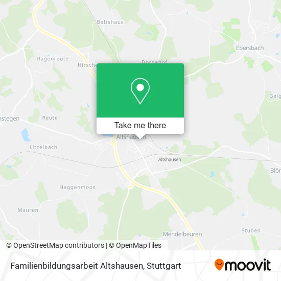 Familienbildungsarbeit Altshausen map