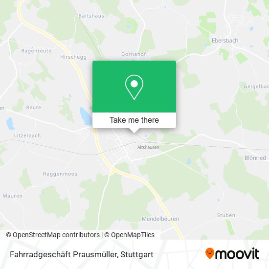 Fahrradgeschäft Prausmüller map