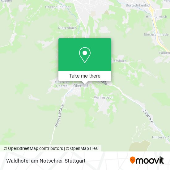 Waldhotel am Notschrei map