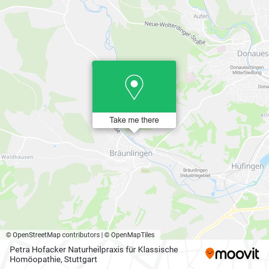 Petra Hofacker Naturheilpraxis für Klassische Homöopathie map