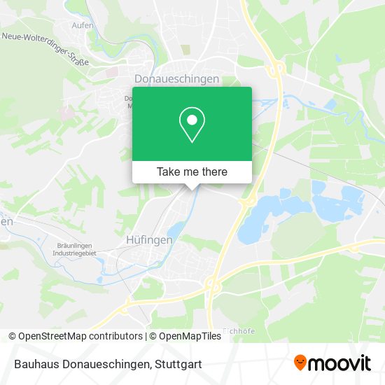 Bauhaus Donaueschingen map